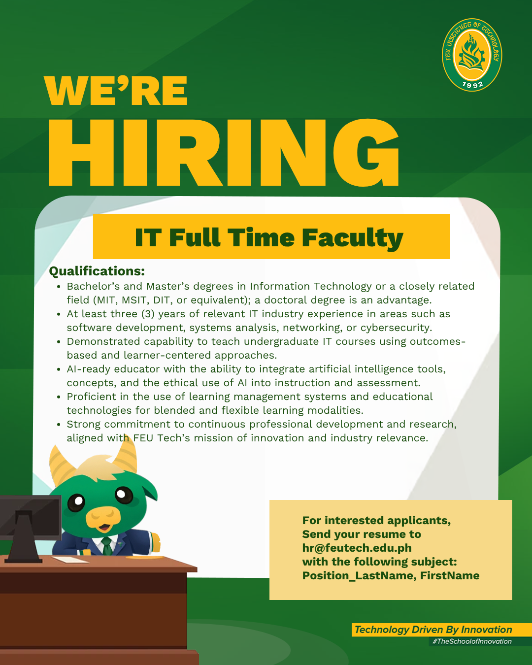 Official Job Posting Poster